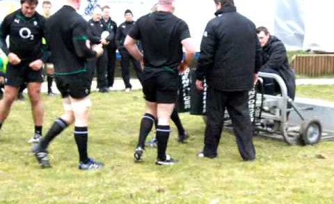 Ireland Rugby Team Scrum Training