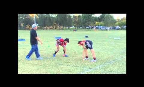Rugby league tackling drill