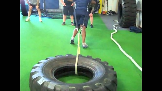 Rugby strongman workout