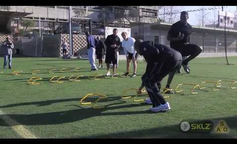 Speed and Agility drills with NFL players