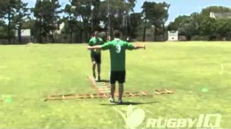 Ladder T reaction drill