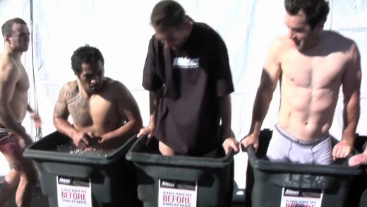 Ice Baths with at the 2011 Las Vegas Sevens
