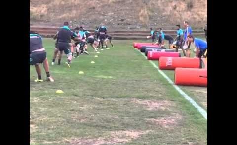 Ruck drills by the Hurricanes