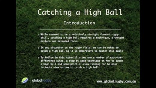 How to catch a High Ball in rugby